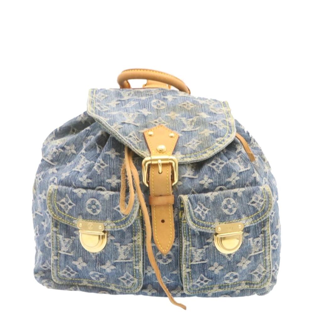 Louis Vuitton Monogram Denim Sac A Dos GM Backpack Blue